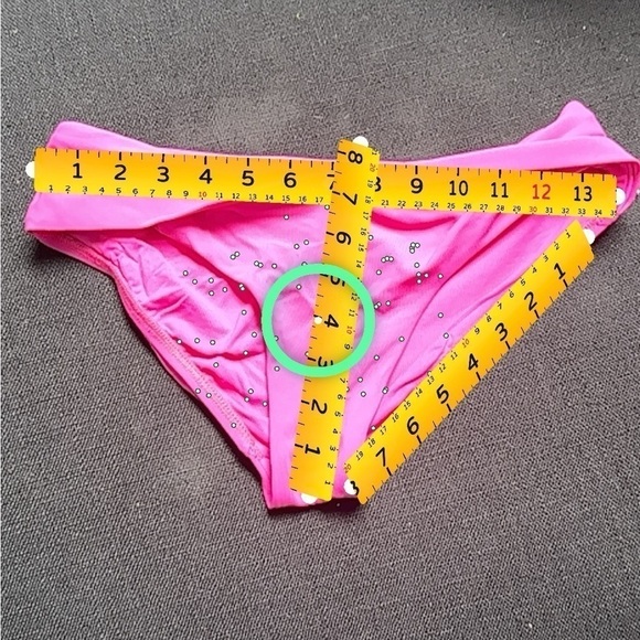 Bikini Bottom Hot Pink Small Robin Piccone Women's Olivia Knot Front Hipster - Picture 11 of 15